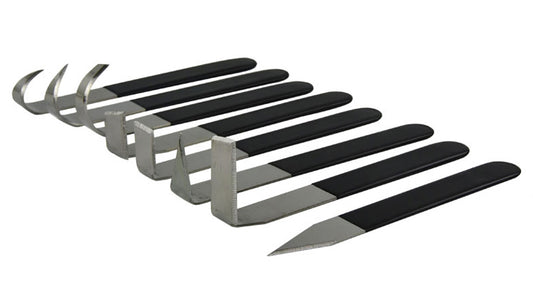 不銹鋼修坯刀套裝 (八件) ｜Stainless Steel Trimming Knife Kit (8-piece set)