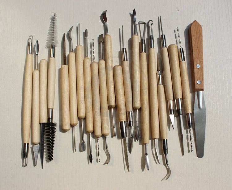 雕塑刀套裝 (二十一件) ｜Clay Sculpting Tool Kit (21-piece set)